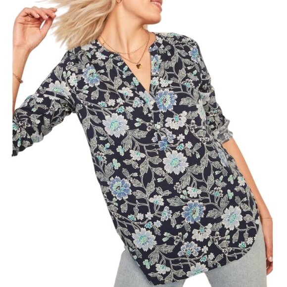 Old Navy Tops - Old Navy Floral Lightweight Popover Tunic Size Medium NWT
